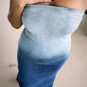 Forever 21 Blue Ombre Maxi Dress
